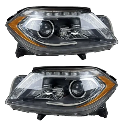 US Mercedes Benz GL450 Left Right HID Headlight a pair X166 Xenon 2013-2016 W166 - Image 1 of 4