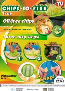 Mikrowelle Crisp Maker Set ölfreie Crisps in Minuten gesunde Kartoffelchips Herd - Bild 1 von 9