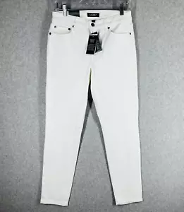 Lauren Ralph Lauren Premier Skinny Ankle Women's Jeans Size 6 White Classic-NWT - Picture 1 of 16