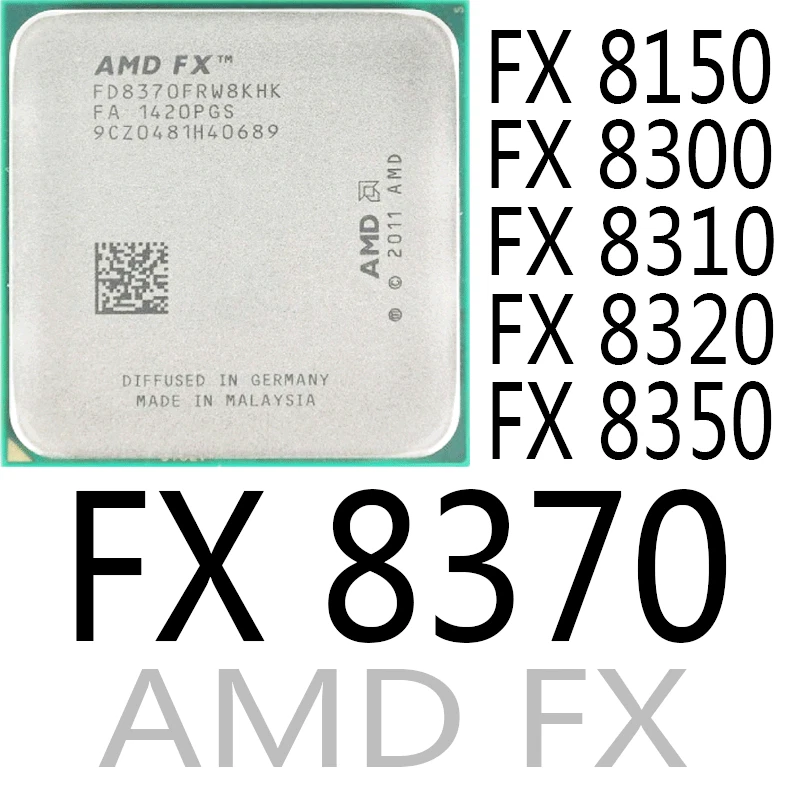 Processore CPU AMD Series FX 8150 FX 8300 FX 8310 FX 8320 FX 8350 FX 8370 AMD FX - Immagine 1 di 1