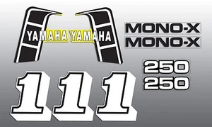 KIT GRÁFICO DE CALCOMANÍAS YAMAHA 1982 YZ250 YZ 250: tanque, basculante, calcomanías laterales, etc. - Imagen 1 de 1