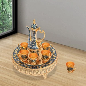 Kaffeetasse und Teekanne Set, Teeservice Set f��r Teetisch Dekoration 6 Tassen - Bild 1 von 18