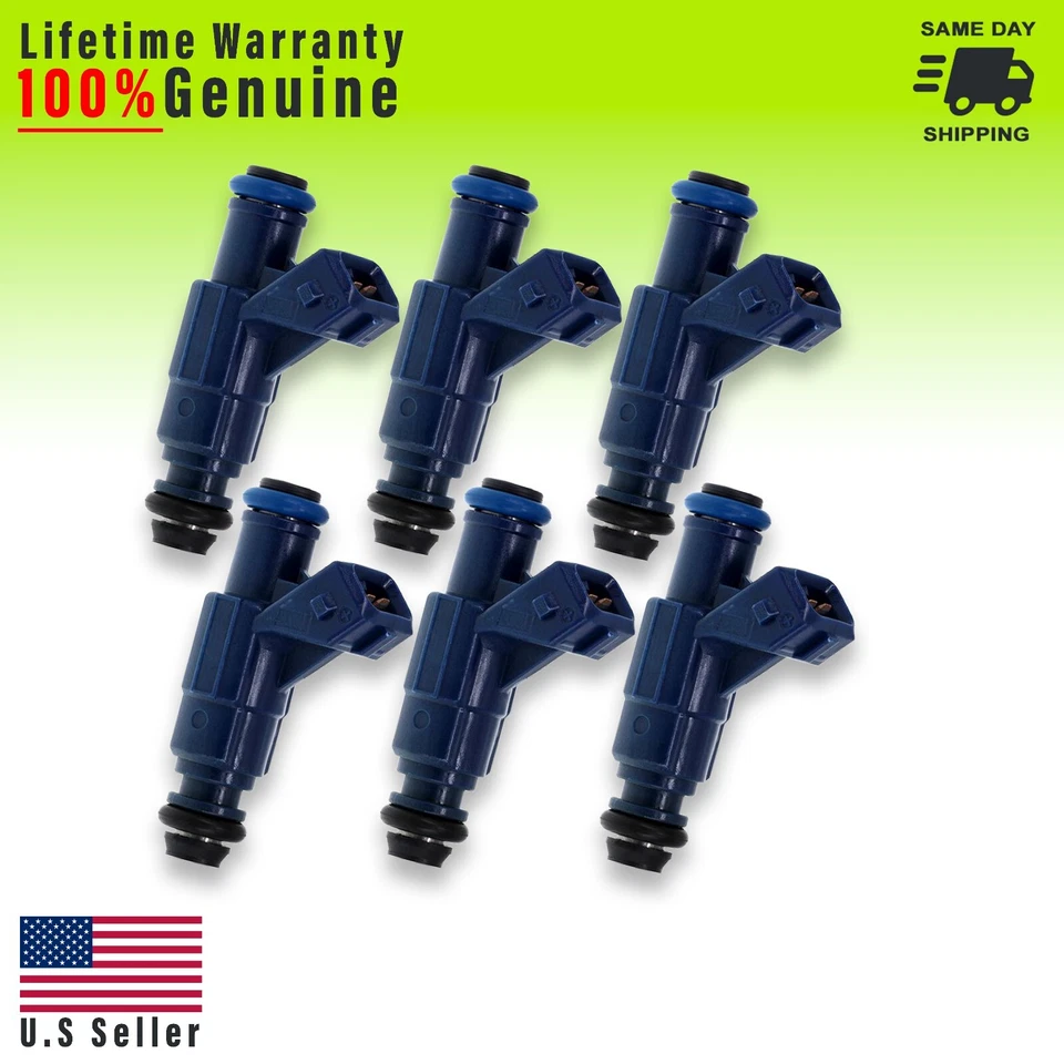 6 inyectores de combustible originales Bosch para Ford Explorer 2002-03 v6 4,0 L 0280156029 Foto 1 de 1