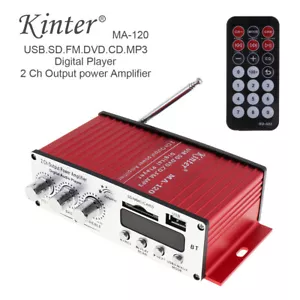 2 Channel HiFi FM Radio Stereo Player Support USB with Remote Control US - Picture 1 of 12