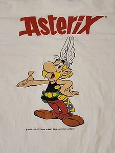 Vintage Asterix Comic Tee Small 2002 Y2K French Artists Cartoons Gildan Rare - Picture 1 of 11