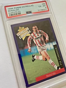 1996 Panini Estrellas Europeas RONALDO Nazario PSV RC #80 PSV Eindhoven PSA 6 - Picture 1 of 14