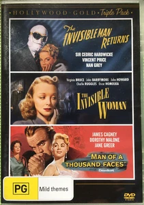 The Invisible Man Returns/The Invisible Woman/Man Of A Thousand Faces 3-Disc DVD - Picture 1 of 4