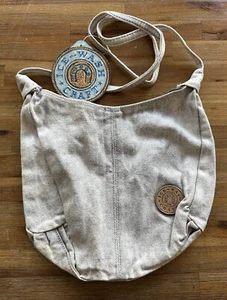 NEW NOS Ice Wash Craft Vintage Y2K Acid Wash Light Blue Denim Shoulder Purse Bag - Picture 1 of 6
