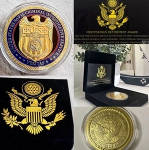 Moneta SERVIZIO INVESTIGATIVO CRIMINALE NAVALE US con premio pensione - Foto 1 di 10