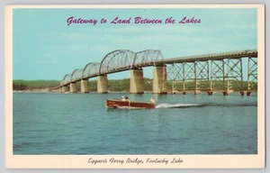 Eggner's Ferry Bridge US Highway 68 Over Beautiful Kentucky Lake Postcard - Picture 1 of 2