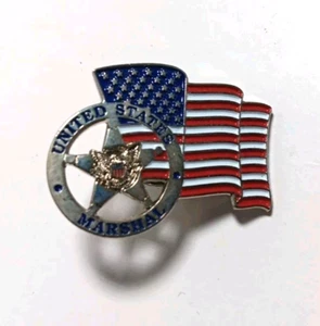 USA Marshall amerikanische Flagge Pin - Bild 1 von 2