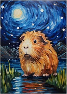 Rompecabezas Starry Night Guinea Pig 300/500/1000 piezas - Imagen 1 de 3