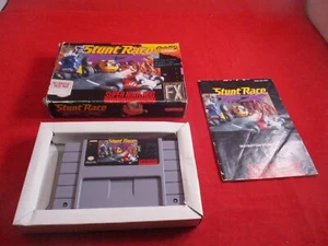 Stunt Race FX Super Nintendo SNES COMPLETE w/ Box manual game WORKS! #E1 - Picture 1 of 11