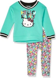 Hello Kitty Girls 2-Piece Sweatshirt & Legging Set Size 3T 4T 5/6 6X 7 8/10 12 - Picture 1 of 4