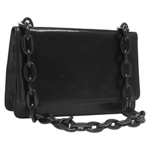 Auténtico bolso de hombro de cuero negro Prada - Imagen 1 de 24