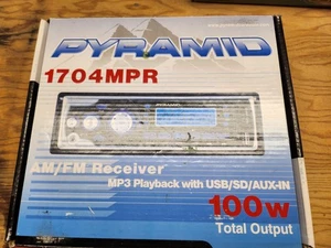 Pyramide AM/FM Receiver MP3 Wiedergabe mit USB/SD/AUX-IN 100 W Ausgang Autoradio - Bild 1 von 3