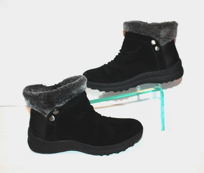 Baretraps AERON Mujer 8M Negro Gamuza Cuero Cremallera Botín Puño Piel Sintética Foto 1 de 4