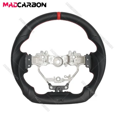 Volante de cuero completo apto para 13-25 Lexus IS200/250/300 F RC GS puntada roja Foto 1 de 4