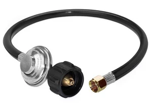 Propane Regulator and Hose Universal Grill Regulator Replacement Parts, QCC1 ... - Picture 1 of 7