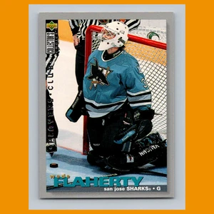Wade Flaherty Rookie #97 1995-96 Collectors Choice Players Club San Jose Sharks - Bild 1 von 3