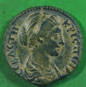 Römische Provinz ae24 Bronze Münze von Crispina HYGEIA Nikomedia @2118 - Bild 1 von 3