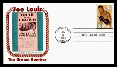 DR WHO 1993 FDC BOXING JOE LOUIS SPORTS PANDA CACHET M58458 - Image 1 of 2