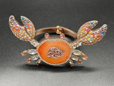 J. Collar Crew rosa flor y estrás llamativo Foto 1 de 4