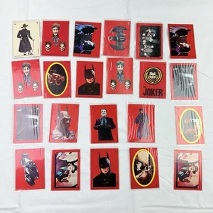 Lot of 22 Vintage 1989 Topps Batman Movie Trading Cards Stickers Assorted - Picture 1 of 14