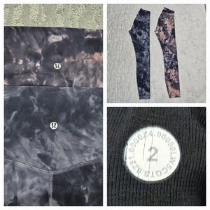 Lululemon Align Diamond Dye High Rise 26" Legging Sz 2 Lot Of 2 - Picture 1 of 12