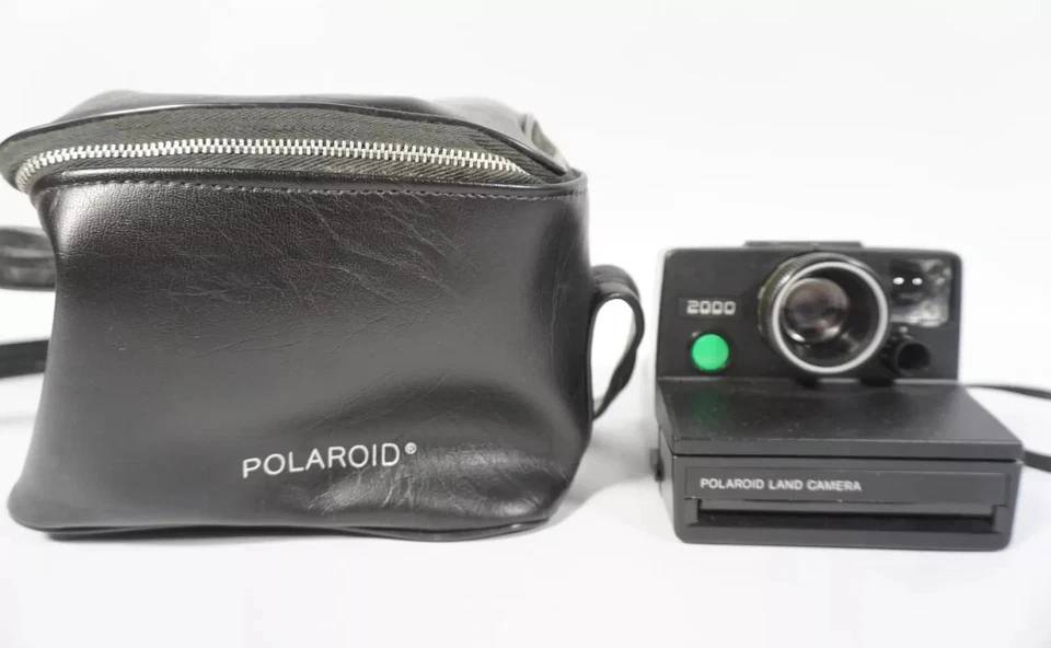 Vintage Polaroid 2000 Land Camera Sofortbildkamera mit original Tasche - Bild 1 von 1