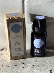 Scentsy natürliches Öl Twinkle Twinkle Duft 0,5 Unzen OFFENE FLASCHE mit Karton Retired 95% - Bild 1 von 1