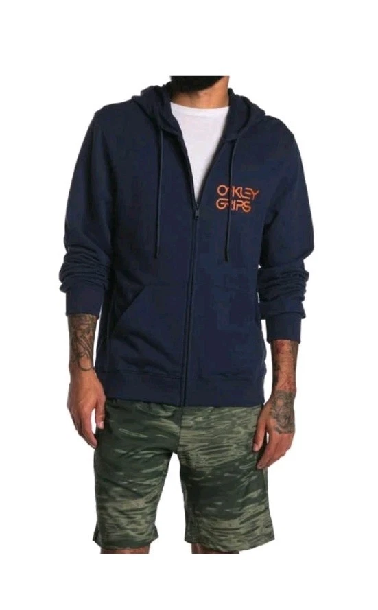 Oakley Men's Bold O-Grip Hoodie Navy Size XL FOA400572