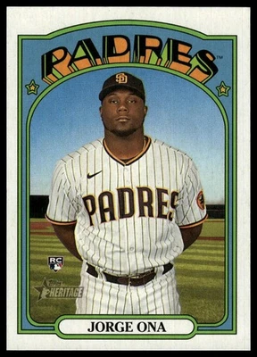 2021 Topps Heritage #504 Jorge Ona RC - Image 1 of 2
