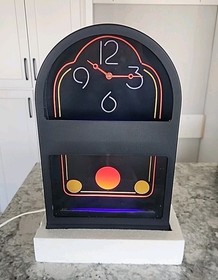 Vintage GEMINI NUON Display BLACKLIGHT Clock Tested Working W/ Original Box