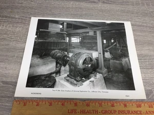 Vintage Nordberg Fabrik Foto 2 Kegelbrecher Jefferson City TN 8,5x10,5 - Bild 1 von 2
