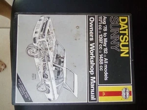 Haynes - Datsun Sunny / Aug 1978 to May 1982 / All Models Owners Workshop Manual - Picture 1 of 2
