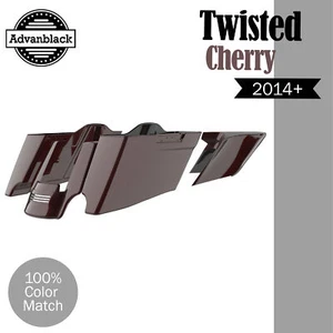 TWISTED CHERRY CVO Tapered Stretched Extended Saddlebags Fits Harley 2014+ - Picture 1 of 18