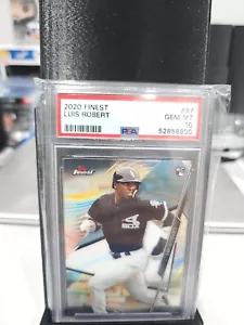 Carta Rookie Luis Robert 2020 Topps Finest #97 PSA 10 GEM MT RC White Sox - Foto 1 di 1