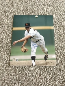 DAVE DRAVECKY Signed Autographed 8x10 Photo Rare PADRES GIANTS BECKETT BAS - Picture 1 of 1