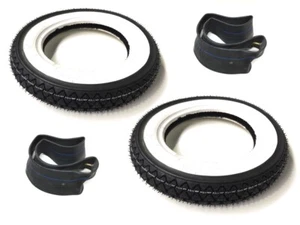 Weisswand Reifen Schlauch Satz 3.00-10 Zoll für Vespa V PK 50 80 125 N XL - Bild 1 von 4