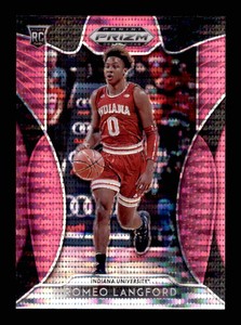 2019-20 Panini Prizm Draft Picks Prizms Pink Pulsar #16 Romeo Langford