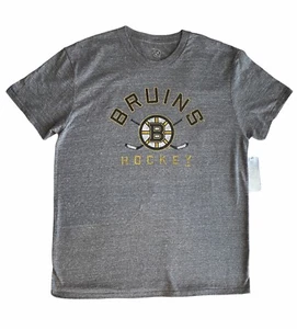 NHL Boston Bruins Herren T-Shirt Gr. Medium Tee Grau Kurzarm - Bild 1 von 7