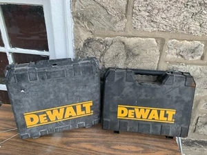 Two Dewalt Plastic Tool Case For DC970K-2 & DW056K-2 For Drill & Power Tools - Picture 1 of 8