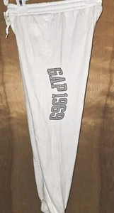 New GAP Kids Fleece Jogger Sweatpants Cream Size 6-7 Small. Elastic Waistband - Picture 1 of 5
