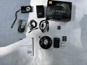 Nikon Coolpix S630 12.0 MP Digital Camera - Charger, 2 Batteries, SD, Case, Etc - Picture 1 of 10