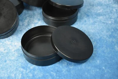 5 nuevas latas masticables de plástico de 2 oz de 2,5 x 7/8" para almacenar especias, dulces, sin BPA Foto 1 de 4