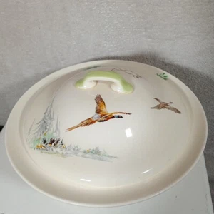 Royal Doulton The Coppice Terrine Schale Deckel D5803 England Vintage 1940er Phesant - Bild 1 von 12