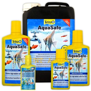 TETRA AQUASAFE TAP WATER CONDITIONER DECHLORINATOR AQUA SAFE CHLORINE FISH  - Picture 1 of 7