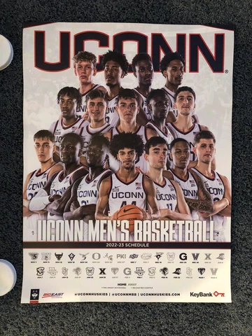 2022-23 UCONN MEN'S BASKETBALL TEAM POSTER - FINAL FOUR -  NCAA NATIONAL CHAMPS! Cover