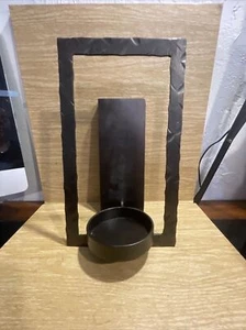 Cast Iron Modern Candle Wall Sconce BS3 - Picture 1 of 7